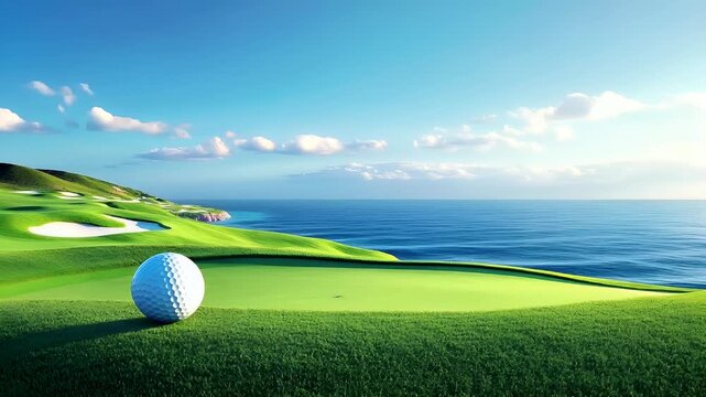 golf ball video stock lifestyle HD.