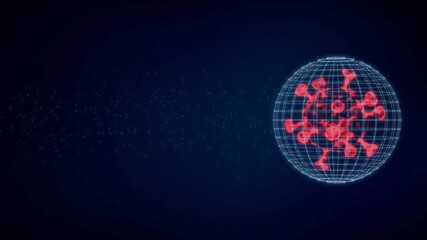 Abstract Virus Technology Background - Powered by Adobe