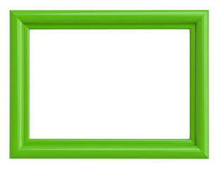 Bright green rectangular frame isolated - on a white background png