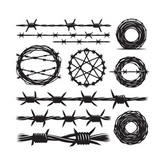 Thorn Wire and Barbed Wire Vector Collection