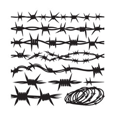 Thorn Wire and Barbed Wire Vector Collection