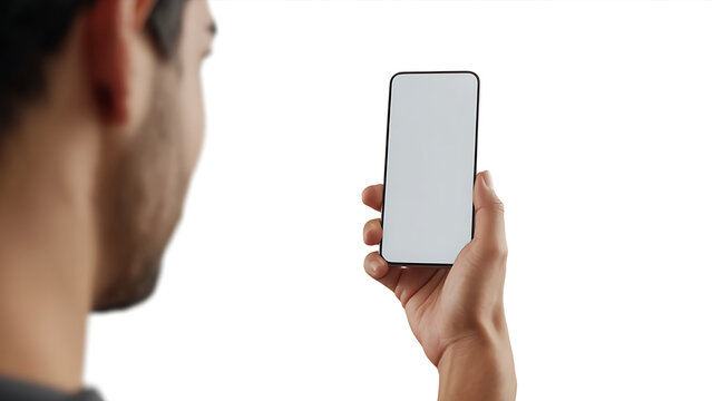 A young woman holding a blank smartphone and tablet pc displays a smart mobile screen for wireless communication and business technology - Powered by Adobe
