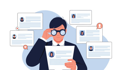 Worried man trying to collect water from a leaking ceiling into multiple bowls and buckets on the floor during a household plumbing emergency event.