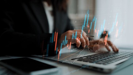 Candlestick chart visualizing financial market trends, investment patterns, price fluctuations, and trading strategy in capital and digital asset markets Marrow