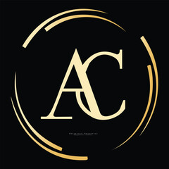 Best AC logo Design and creative and monogram brand logo using adobe illustrator...