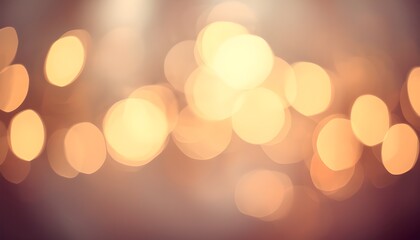 Soft golden bokeh lights