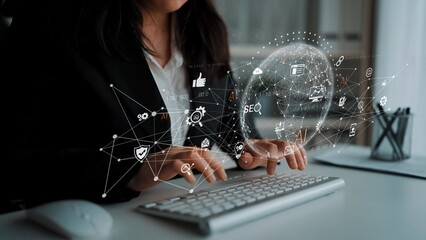 Global AI network showing connection between AI, global, and network elements across the digital world and data infrastructure Marrow