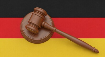 Judge's gavel on union jack: symbol of british justice and authority