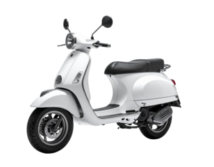 Firefly_Chic wicker hanging egg chair with cozy white cushions showcased against a transparen - Firefly_Contemporary white scooter on clear background, ideal for transportation and urban mo  (3)