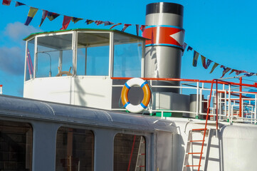 Passenger ship in the port. Close-up. © Alina Yermakova