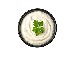 Cracker and Dip Culinary Delight- A tempting assortment of square crackers encircling