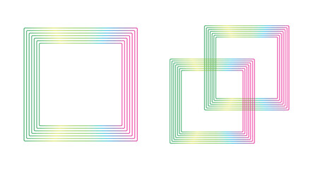 abstract gradient rectangle shape background. square shape background for happy new year, poster, banner, social media, celebration and event. png and vector on transparent background.