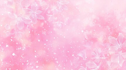 Soft Pink Floral Abstract Background with Light Bokeh Texture
