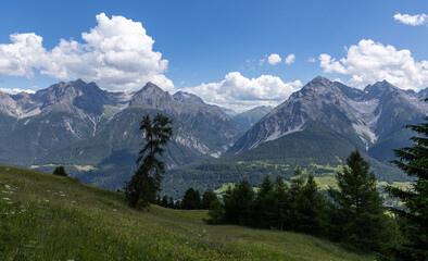 Hiking around Scuol, Swiss Alps