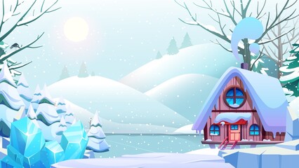 Blue and White Playful Winter Season Presentation - 2