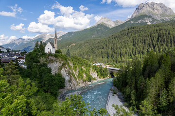 Hiking around Scuol, Swiss Alps