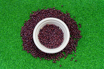 Assorted beans ingredients  red beans for cooking