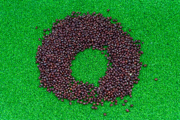 Assorted beans ingredients  red beans for cooking