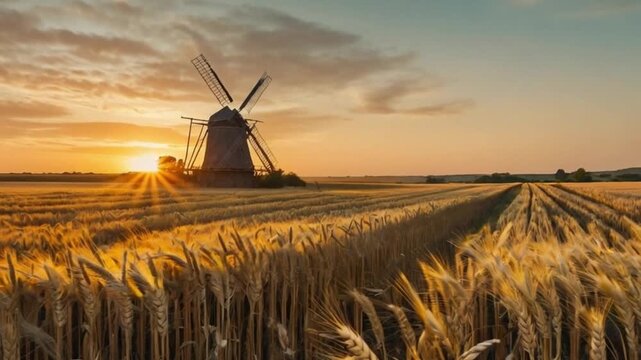 windmill in the field