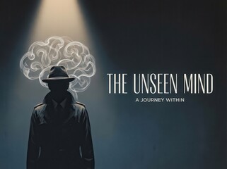 Surreal portrait of a faceless figure with smoke swirling from where the face should be