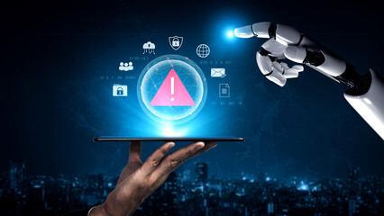 AI monitoring and detecting cybersecurity threats, identifying data breaches and system vulnerabilities to enhance digital protection and prevent cyberattacks Parse