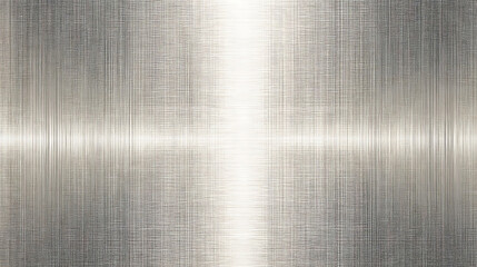 Polished Brushed Metal Background With Central Bright Reflection