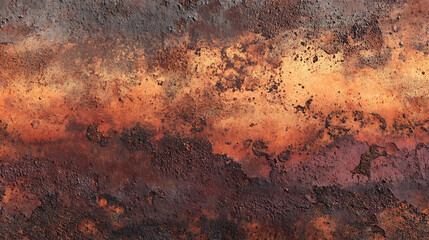 Rusty Metal Surface with Orange and Brown Patches Keywords: rust, metal, texture, background