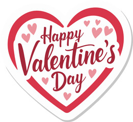 Valentines hearts vector background. Happy valentines day greeting typography in red heart shape space for text with hearts elements in white background. Vector