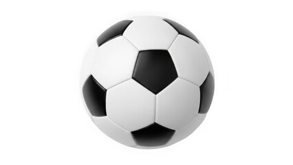 Naklejka premium Classic black and white soccer ball