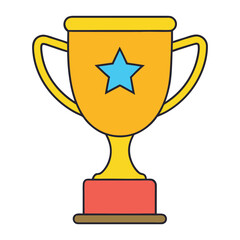Best champions cup trophy vector design.