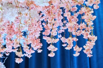 Floral decoration of a wedding event