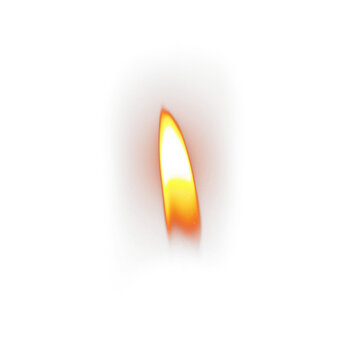 Candle fire flame on transparent background. Candle flame set isolated. Candle light set. Candle flames glowing brightly PNG