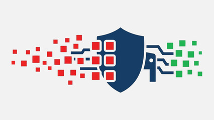 Digital Security Shield Protecting Data Streams from Cyber Threats