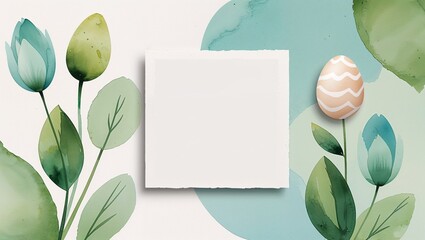 Easter illustration in pastel colors representing Easter Orthodox Easter egg hunt painted eggs Easter bread kulich paska bunny spring celebration resurrection Easter Sunday candle church family tradit