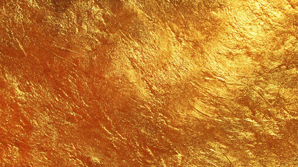 Textured Golden Foil Surface with Dramatic Lighting