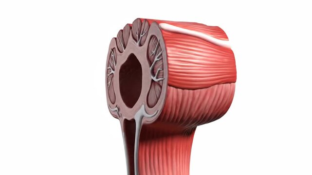 3D CGI Render of Human Male Urinary System Anatomy