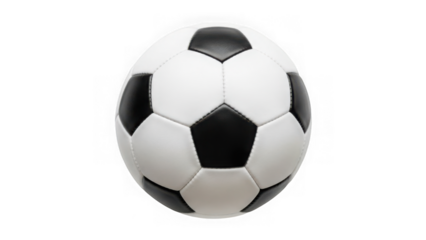 Classic black and white soccer ball