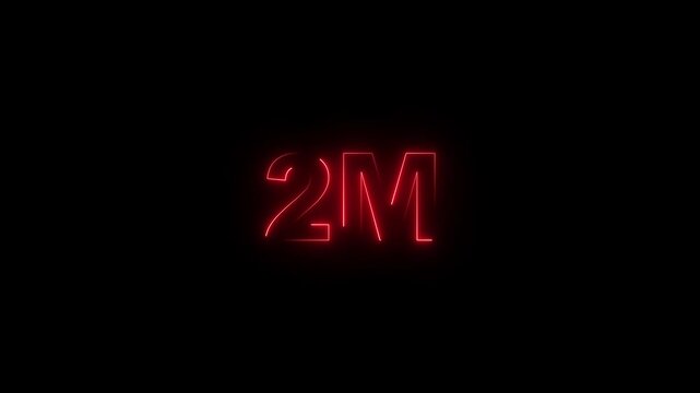 Stylish Celebration 2M Followers Motion Graphic Video.4k motion video