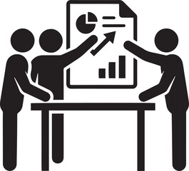 Man and woman working together in office with laptop