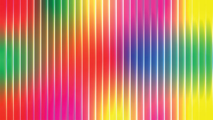 Vibrant vertical rainbow light gradient effect on transparent background