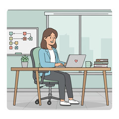 Remote Work Illustration