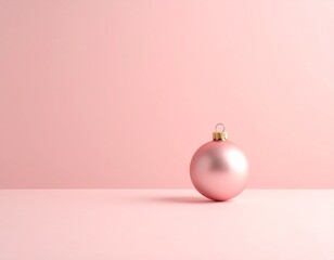 pink christmas ball