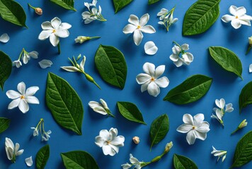 Abstract Hand-Painted Watercolor Background with Horizontal Textured Stripes in Blue, Teal, and Green Tones
