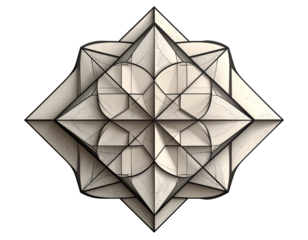 Abstract Geometric Minimalist Pattern with Clean Lines