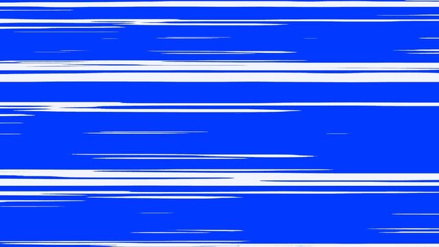 Speed ​​lines from left to right moving with alpha channel. 4K video animation of manga speed lines movement. Anime Horizontal Speed ​​Lines Repeating speed line background without connection.
