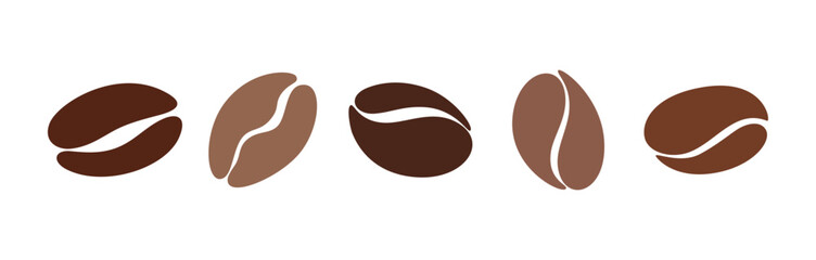 Coffee Beans Isolated Vector Illustration