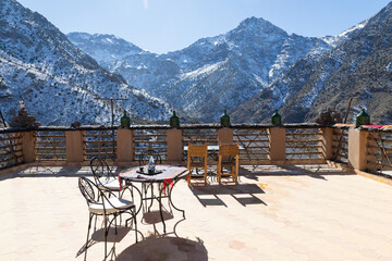traditional berber village in the Atlas mountains