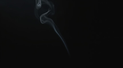 Subtle Movement Of A Floating Smoke Wisps In A Serene Still Image.