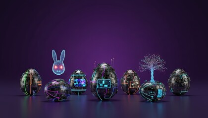 modern creative easter eggs decorated with intricate designs for 2026 easter holiday