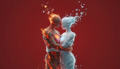 modern 2026 valentines day heart design - love and romance